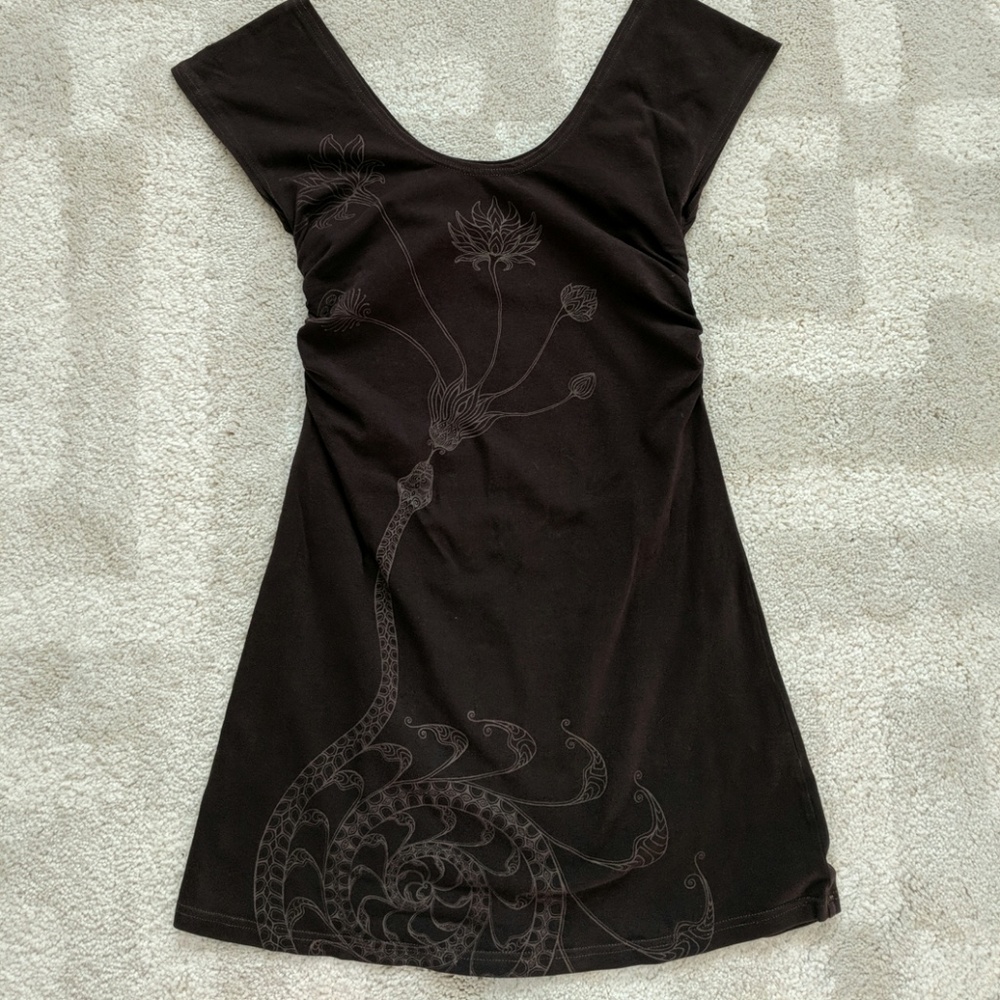Leom Designs lotus serpent tunic dress - M